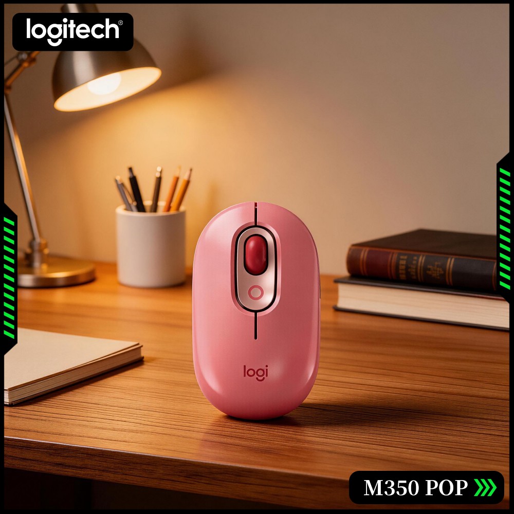 Gaming Console Logitech - Eco-Friendly Logitech M350 POP Mouse Recycled