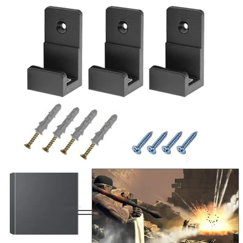 Wall Mount Holder For PS4 Cons - Gaming Console Tv Stand ulasan dan harga