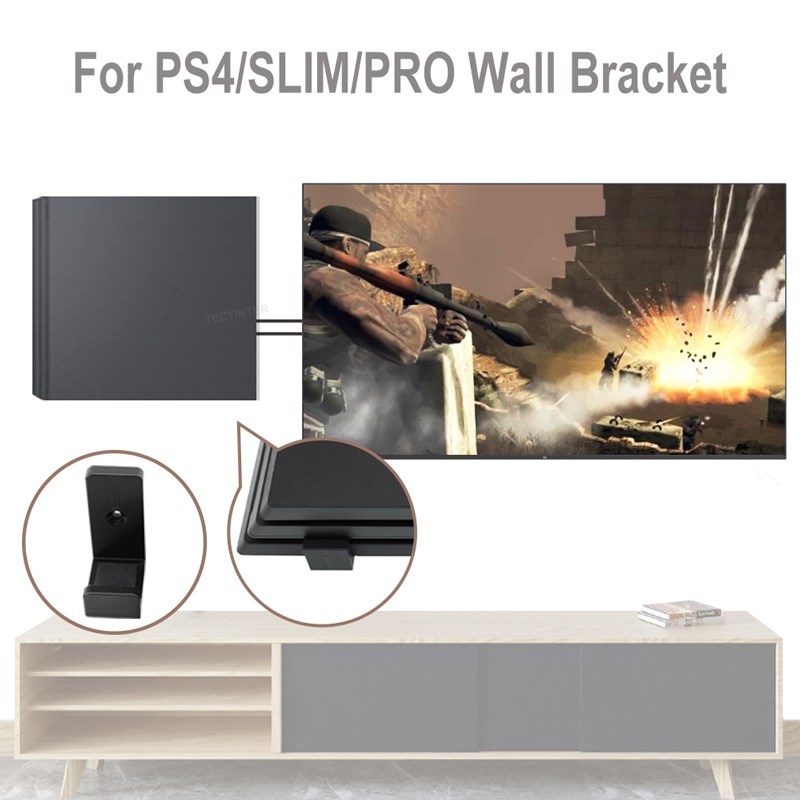Wall Mount Holder For PS4 Cons - Gaming Console Tv Stand ulasan dan harga