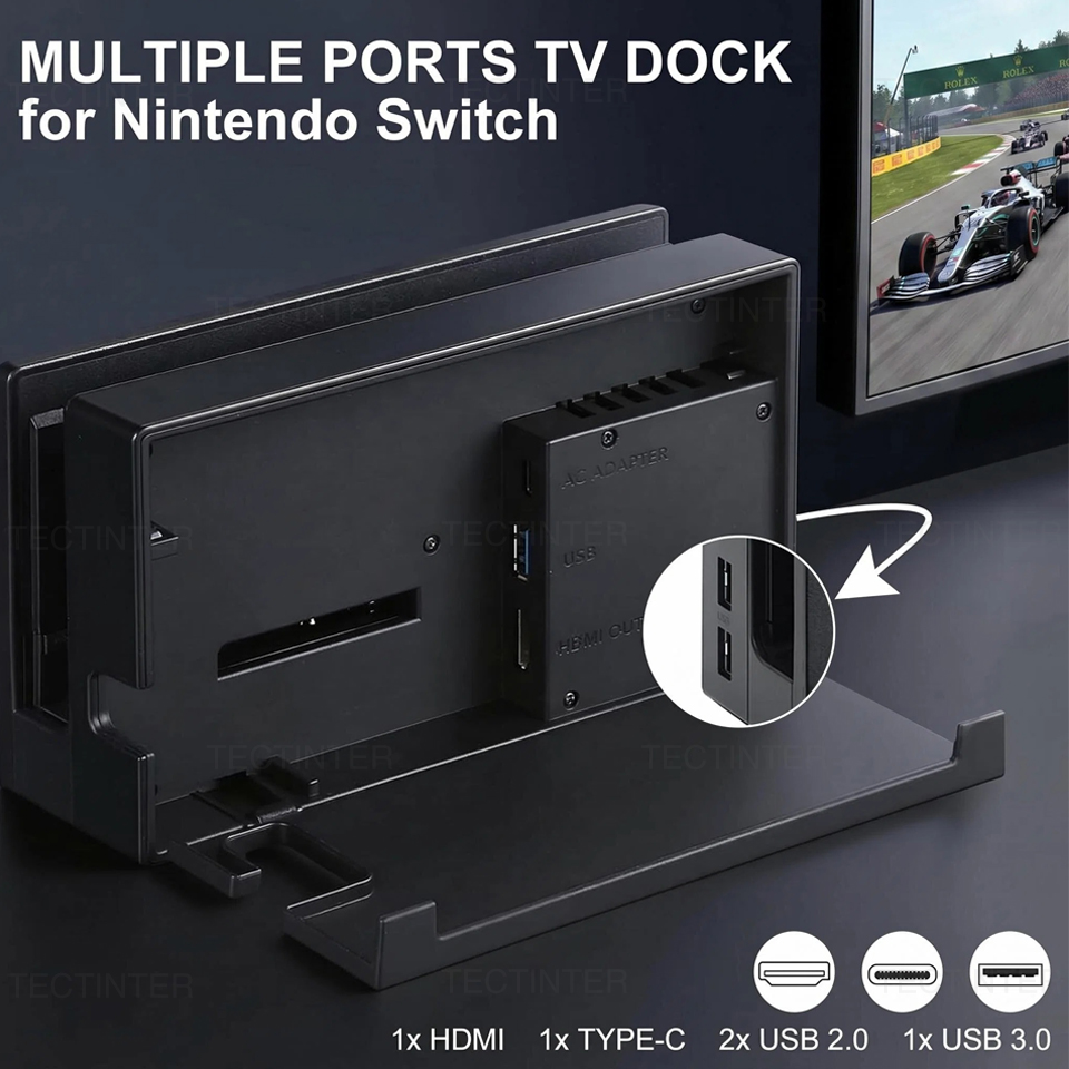 2 in 1 Charging TV Dock Statio - Gaming Console Tv Stand ulasan dan harga