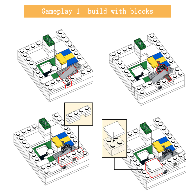 moc building blocks puzzle box - Gaming Console Lego ulasan dan harga