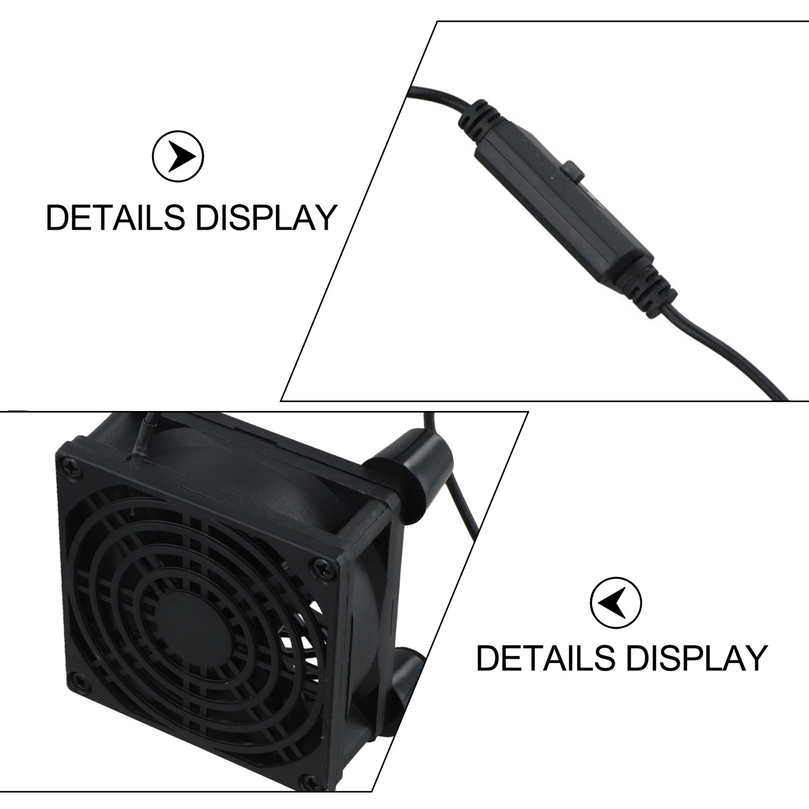 80mm 5V USB Cooling Fan Quiet  - Gaming Console Cabinet ulasan dan harga