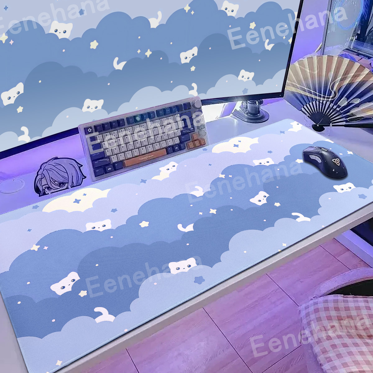 Xxl Art Clouds & Stars Pink Mo - Gaming Console Cloud ulasan dan harga
