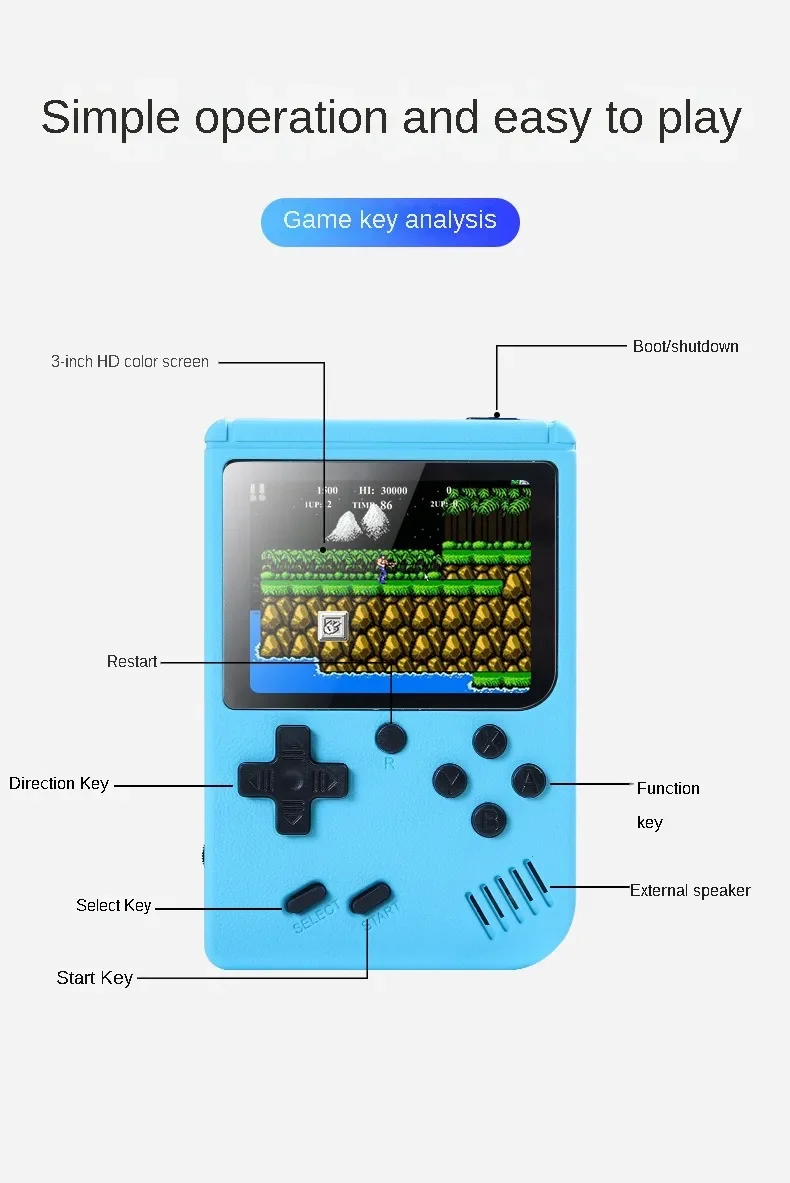 Built-in 500+ Classic Games 8- - Gaming Console Tv Stand ulasan dan harga