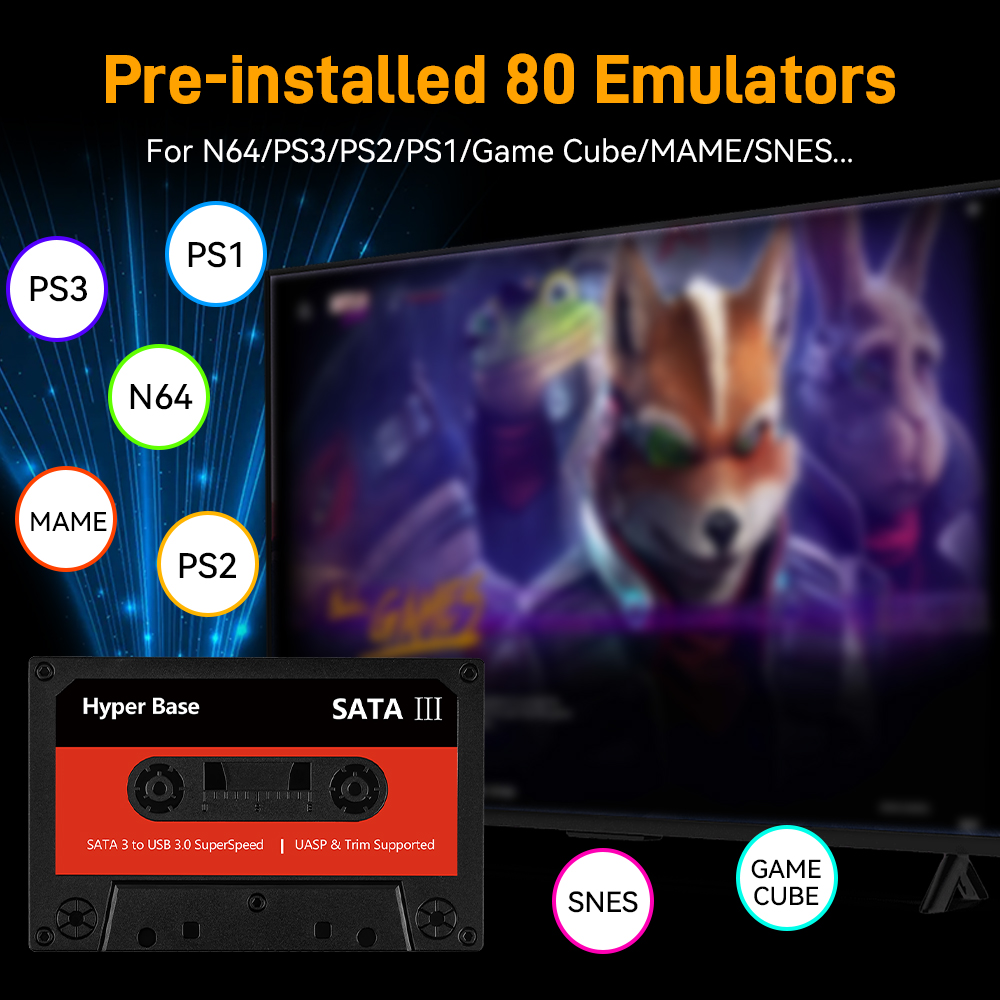 Batocera 500G/2T Emulator Game - Gaming Console Driving ulasan dan harga