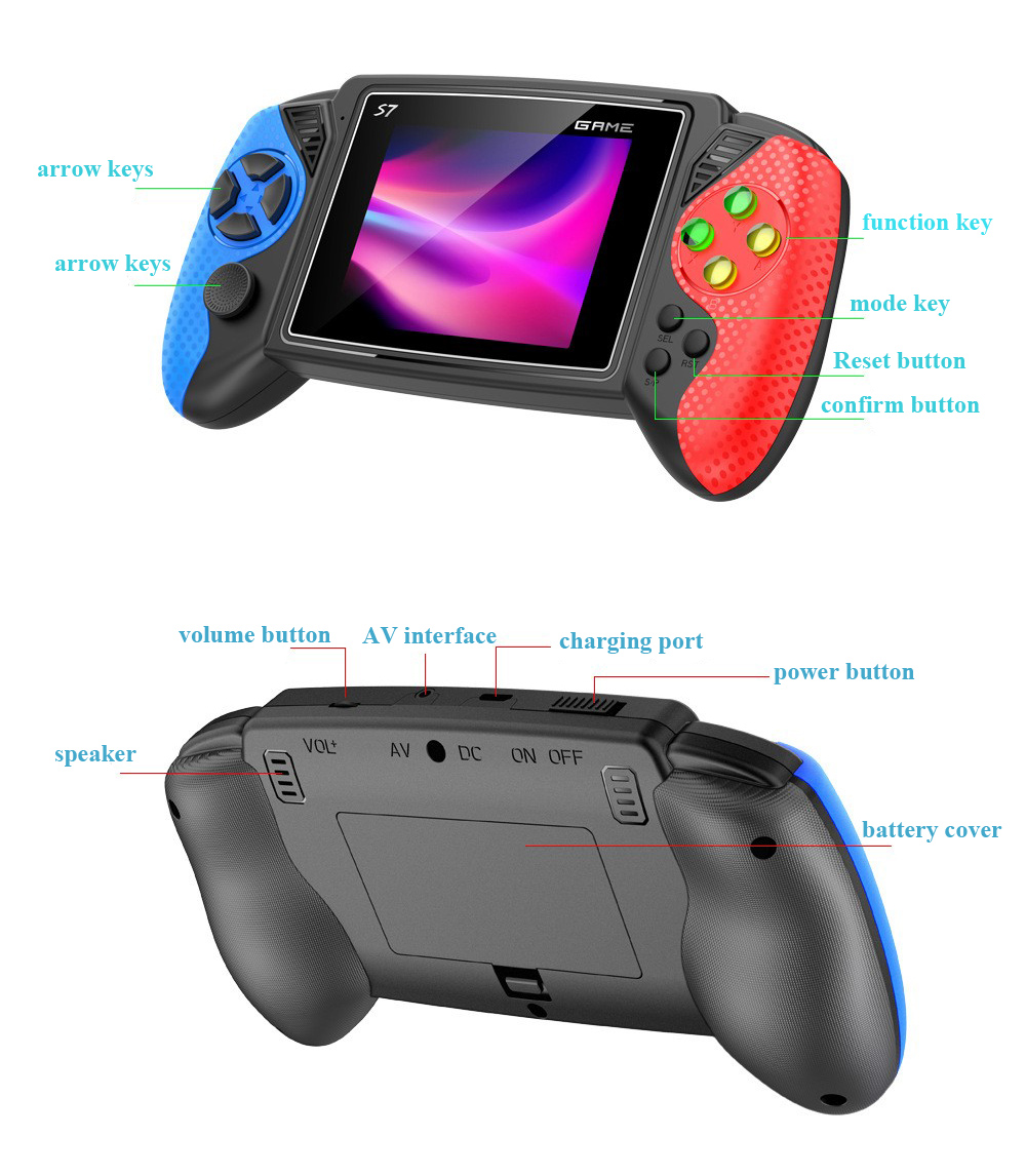 S7 Retro Handheld Game Console - Gaming Console Handheld Retro ulasan dan harga