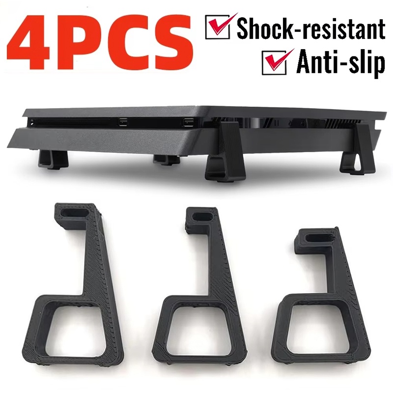 4Pcs Cooling Horizontal Holder - Gaming Console Tv Stand ulasan dan harga