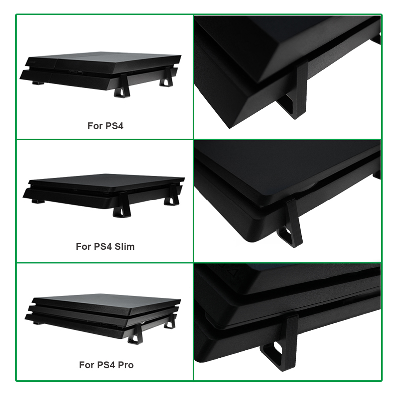 4Pcs Cooling Horizontal Holder - Gaming Console Tv Stand ulasan dan harga