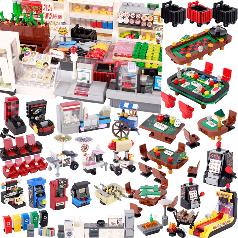 City Street View Scene Buildin - Gaming Console Lego ulasan dan harga