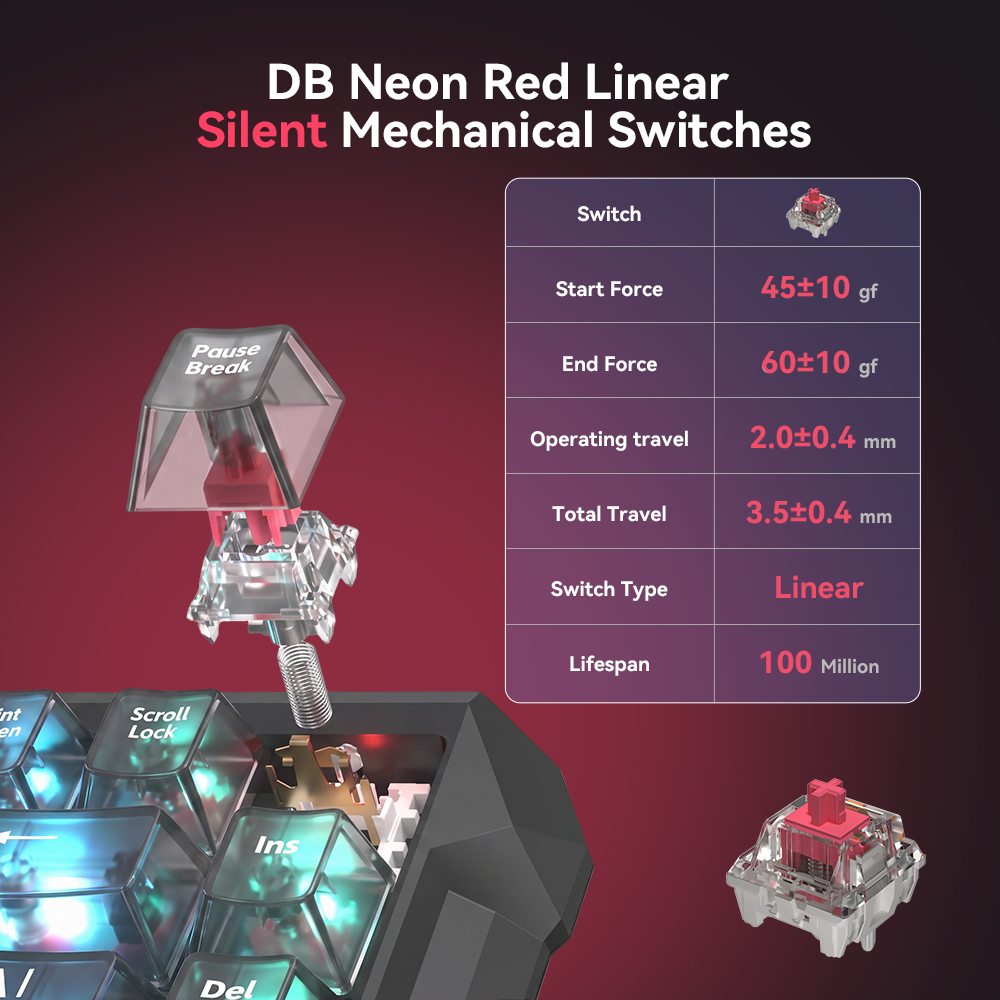 DarkBeacon 84 Key Silent Mecha - Gaming Console Uk ulasan dan harga