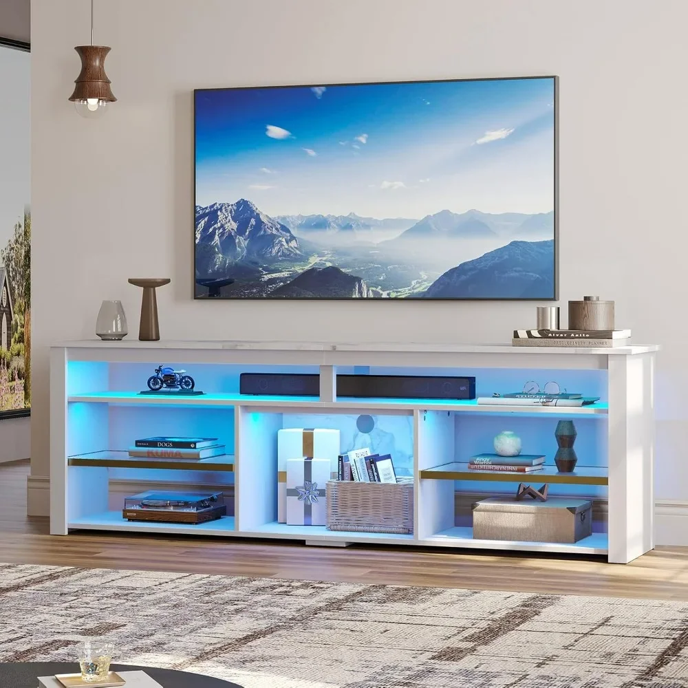 TV Stand for 75 inch TV, Tall  - Gaming Console Tv Stand ulasan dan harga