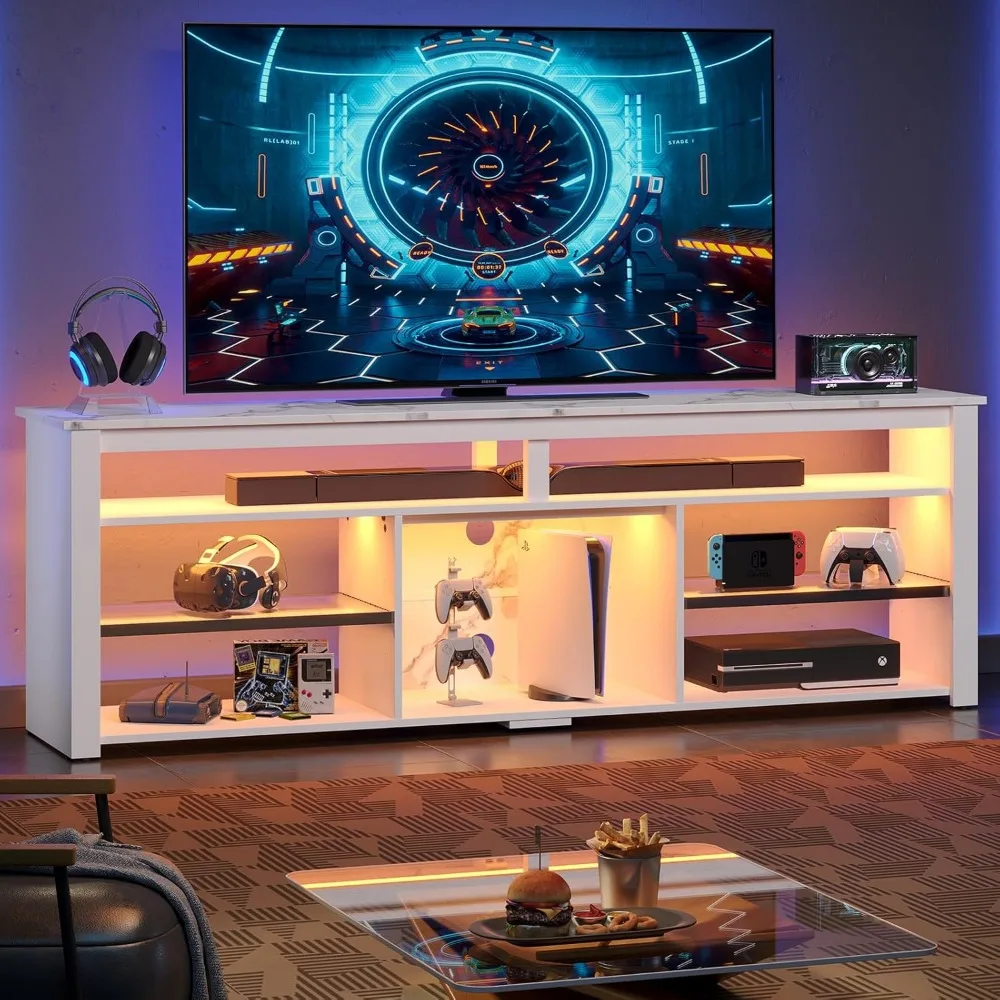 TV Stand for 75 inch TV, Tall  - Gaming Console Tv Stand ulasan dan harga