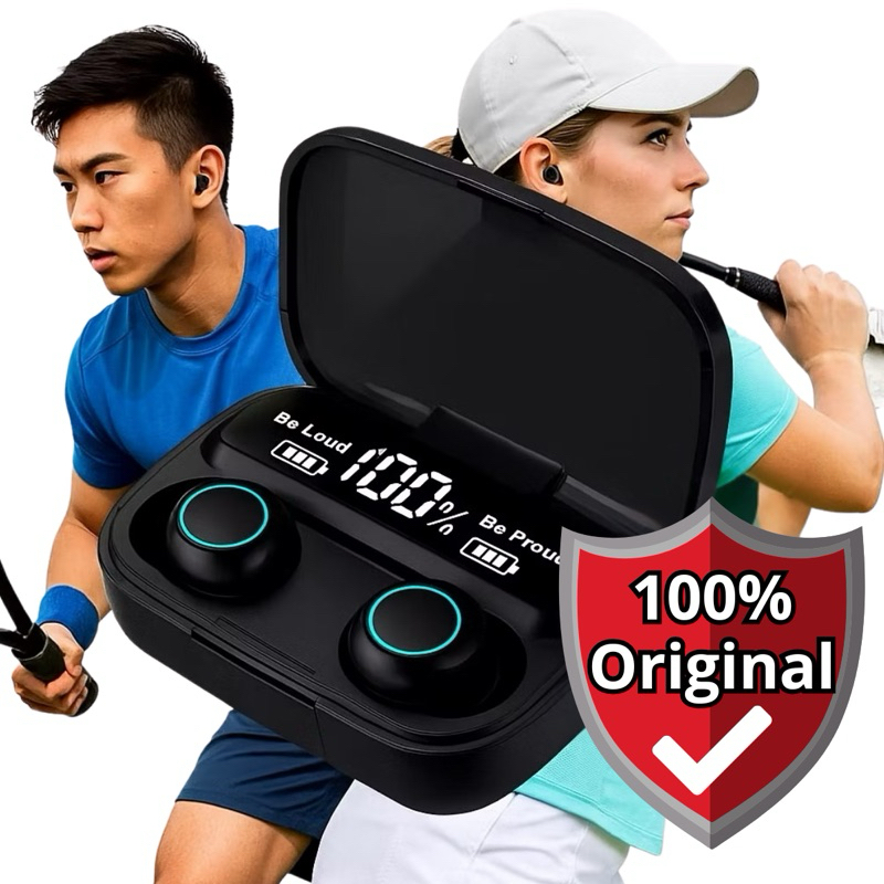 TWS Auriculares Bluetooth Wire - Gaming Console Power Bank ulasan dan harga