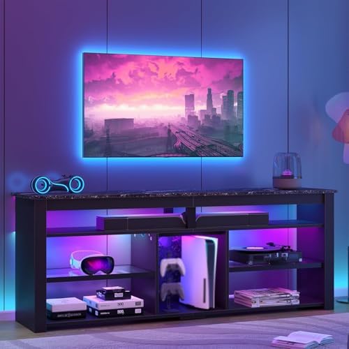 TV Stand for 70 inch TV, Tall  - Gaming Console Tv Stand ulasan dan harga