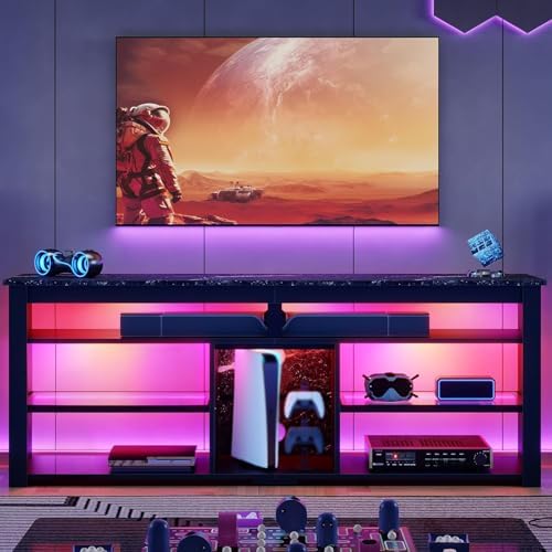 TV Stand for 70 inch TV, Tall  - Gaming Console Tv Stand ulasan dan harga