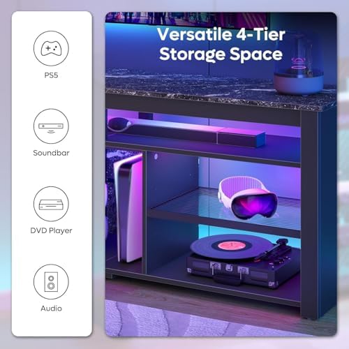 TV Stand for 70 inch TV, Tall  - Gaming Console Tv Stand ulasan dan harga