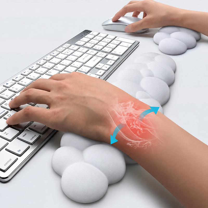 Mouse Pad With Wrist Rest Keyb - Gaming Console Cloud ulasan dan harga