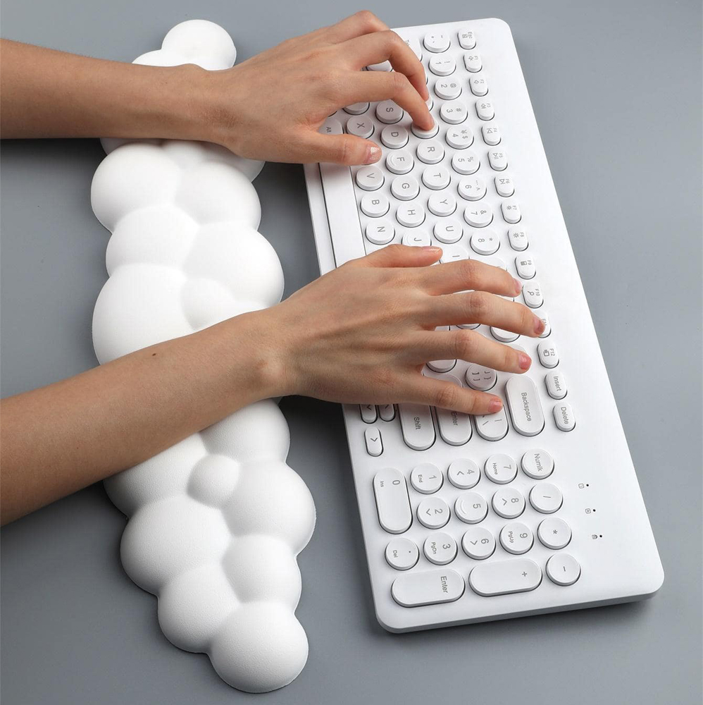 Mouse pad with wrist rest keyb - Gaming Console Cloud ulasan dan harga