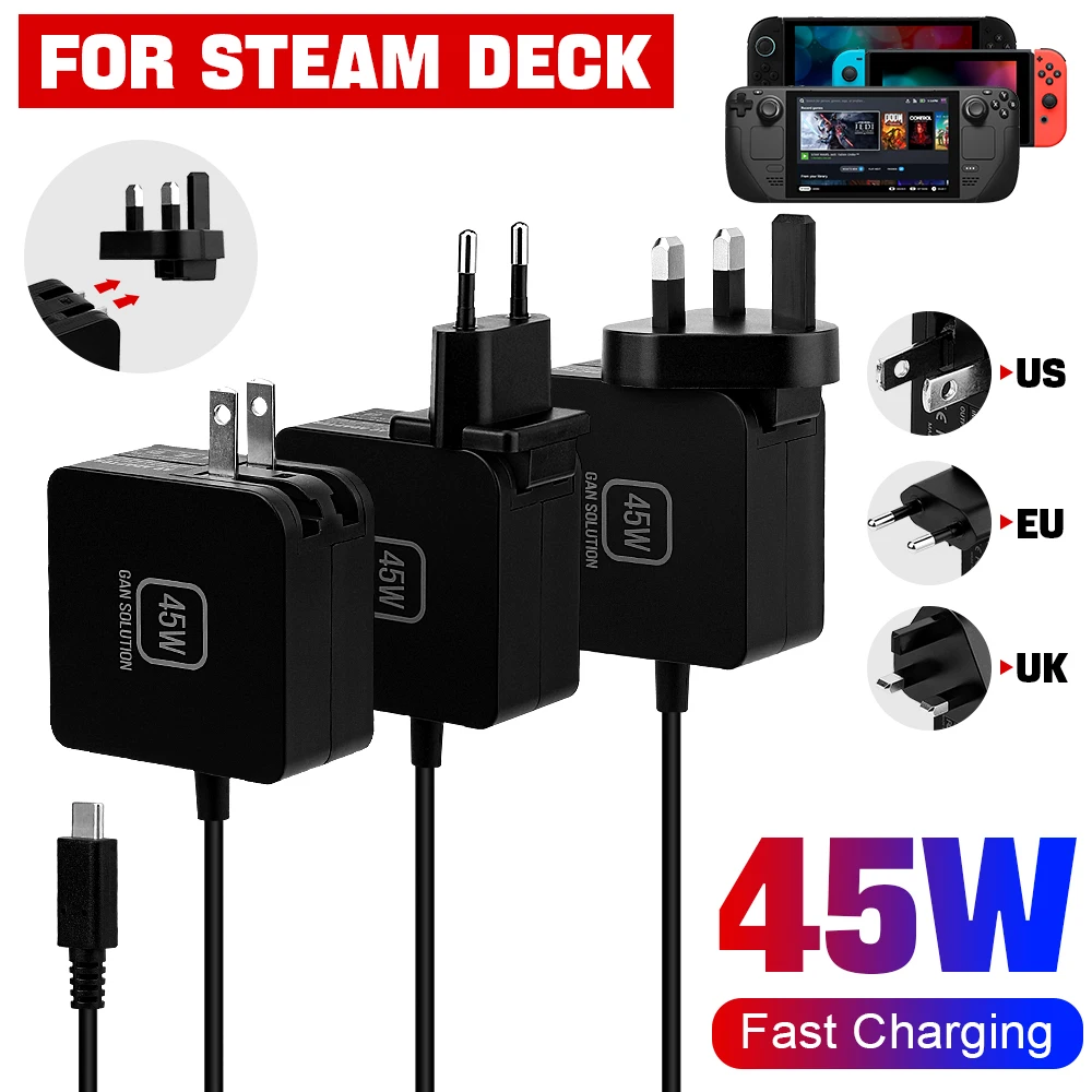 NEW 45W AC Adapter Fast Charge - Gaming Console Uk ulasan dan harga