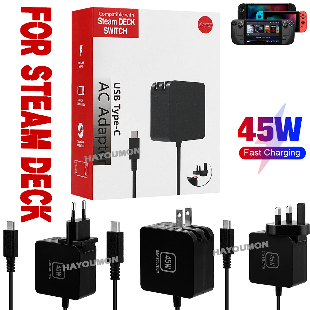 NEW 45W AC Adapter Fast Charge - Gaming Console Uk ulasan dan harga
