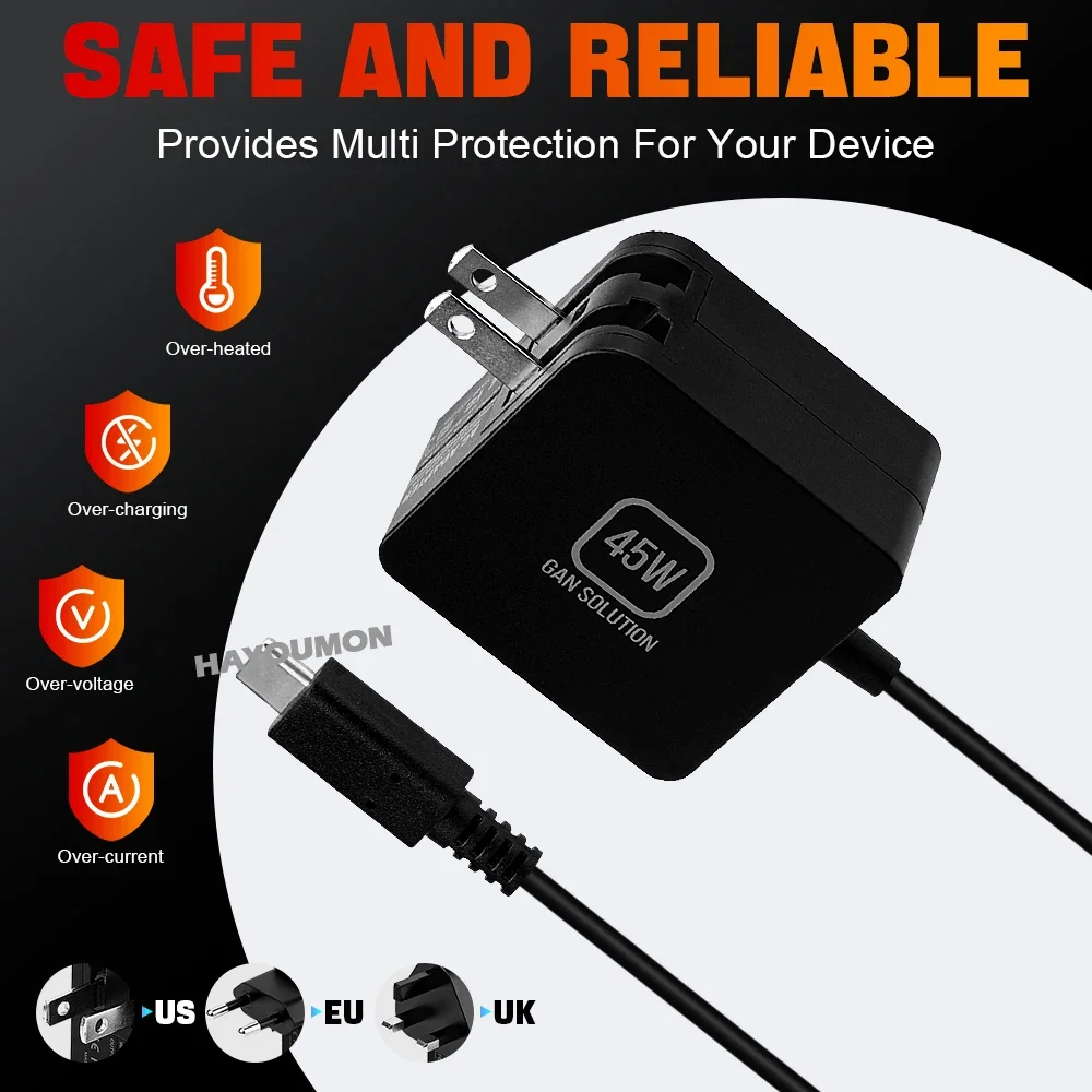 NEW 45W AC Adapter Fast Charge - Gaming Console Uk ulasan dan harga