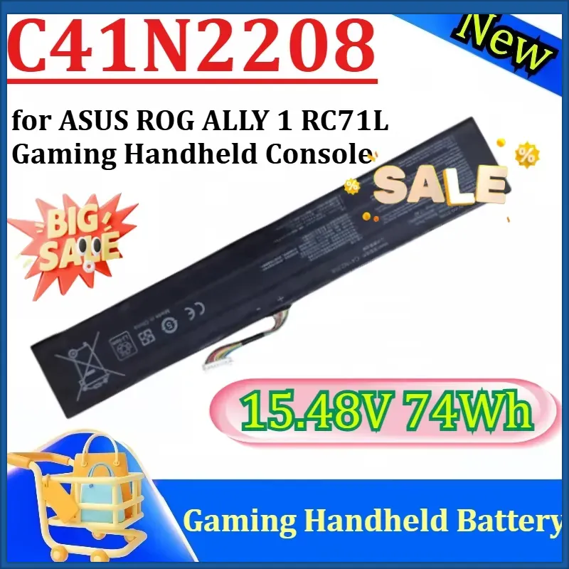 New C41N2208 15.48V 74Wh High  - Gaming Console Asus Rog ulasan dan harga