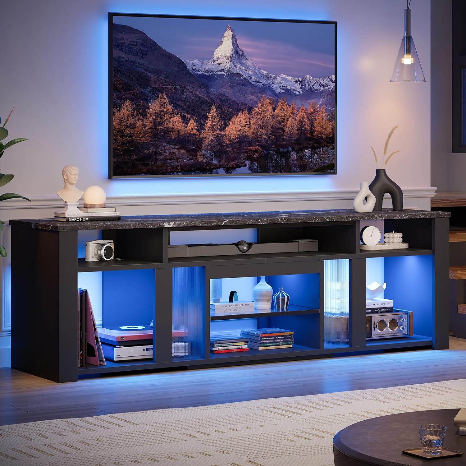 80 Inch TV Stand Entertainment - Gaming Console Tv Stand ulasan dan harga