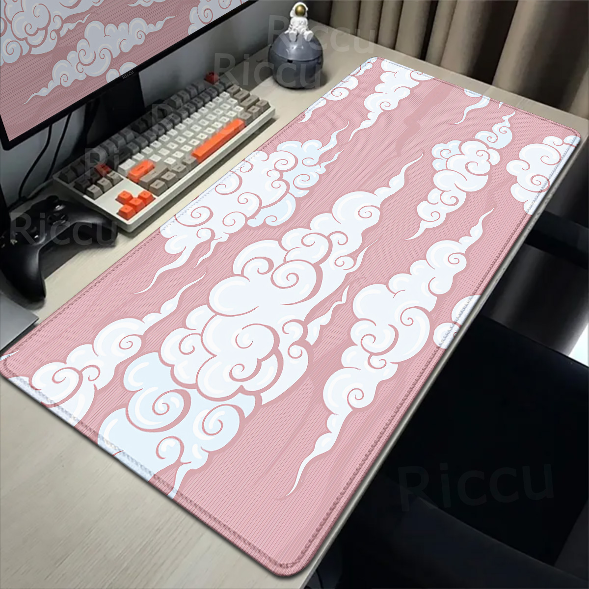 Large Red Cloud Gamer Mousepad - Gaming Console Cloud ulasan dan harga